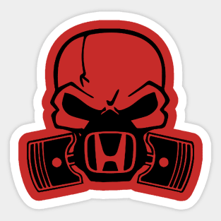 Skull Piston Sticker